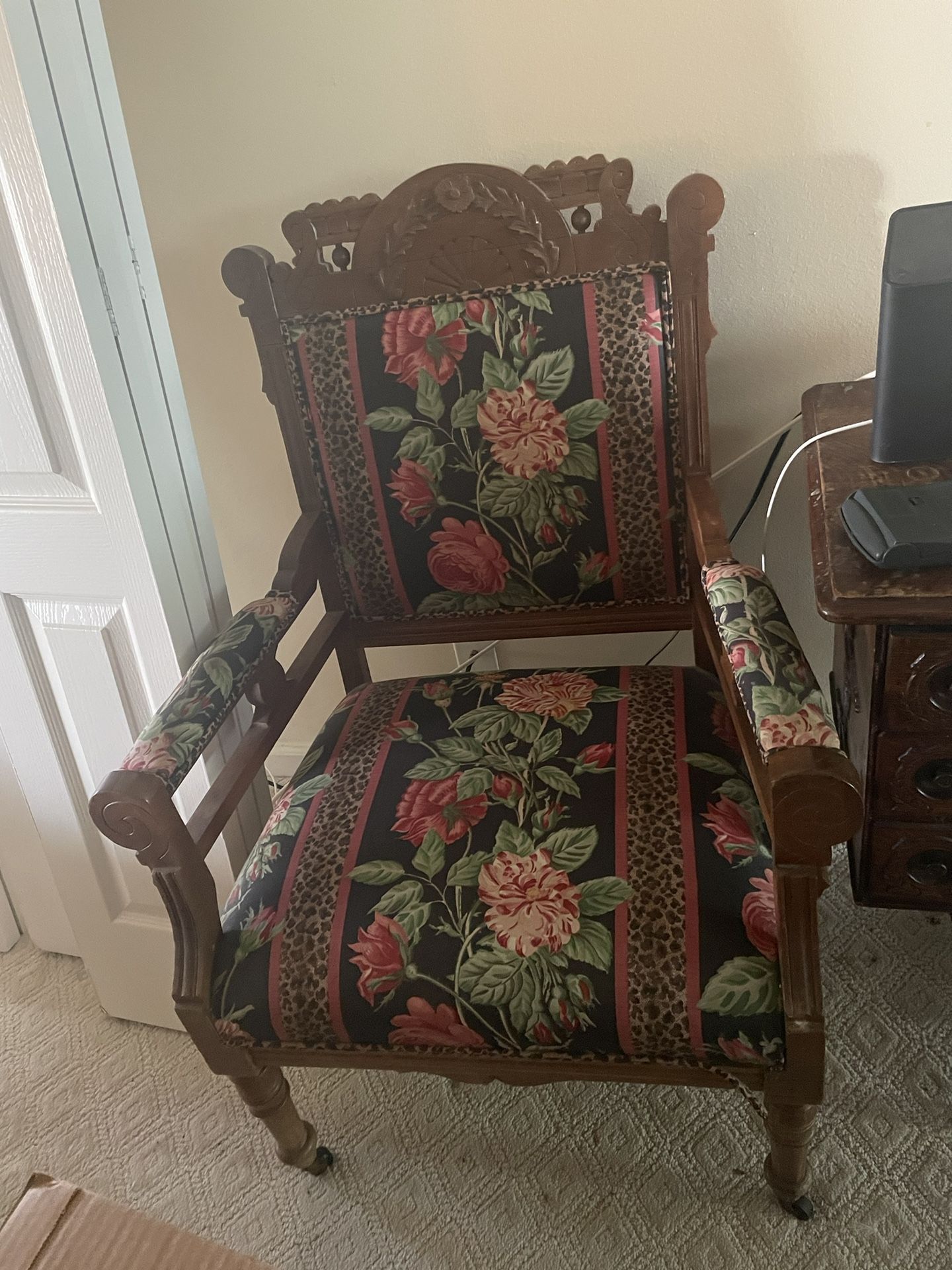 Antique Settee And Chair Set