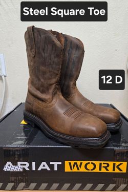 Ariat work boots sz12D Steel Toe
