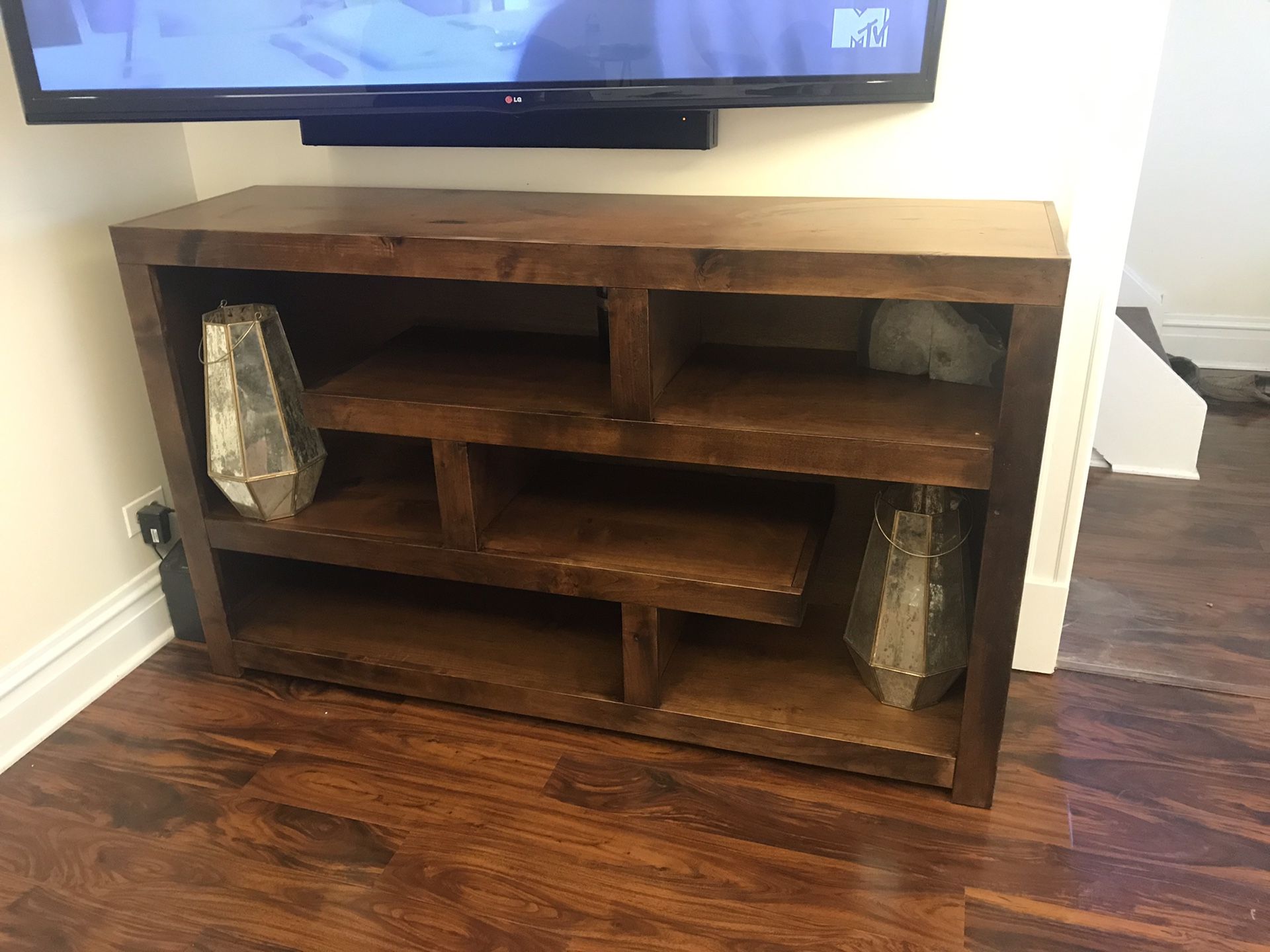 Wood TV Stand Entertainment Center