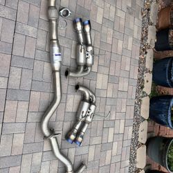 Invidia R400 Gemini Single Layer Quad Titanium Tip Cat Back Exhaust Subaru WRX 2015-2021  