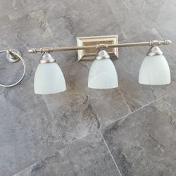 Bathroom Light  and Towel Holder