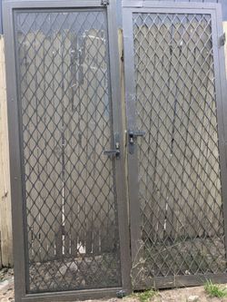 Brown security doors - Up to 81 inches x 61.5 inches