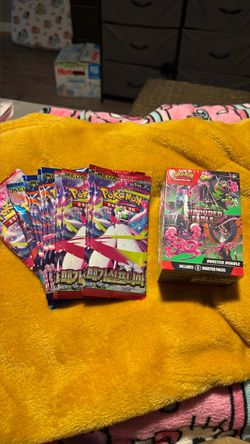 Bundle Pokémon scarlet & violet and 10 Korean Pokémon packs total: five Mega Symphonia and five Mega Brave.