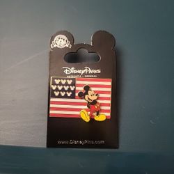 New 3D American Flag Mickey Mouse Disney Pin