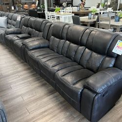Manual Recliner Sofa & Loveseat Set 
