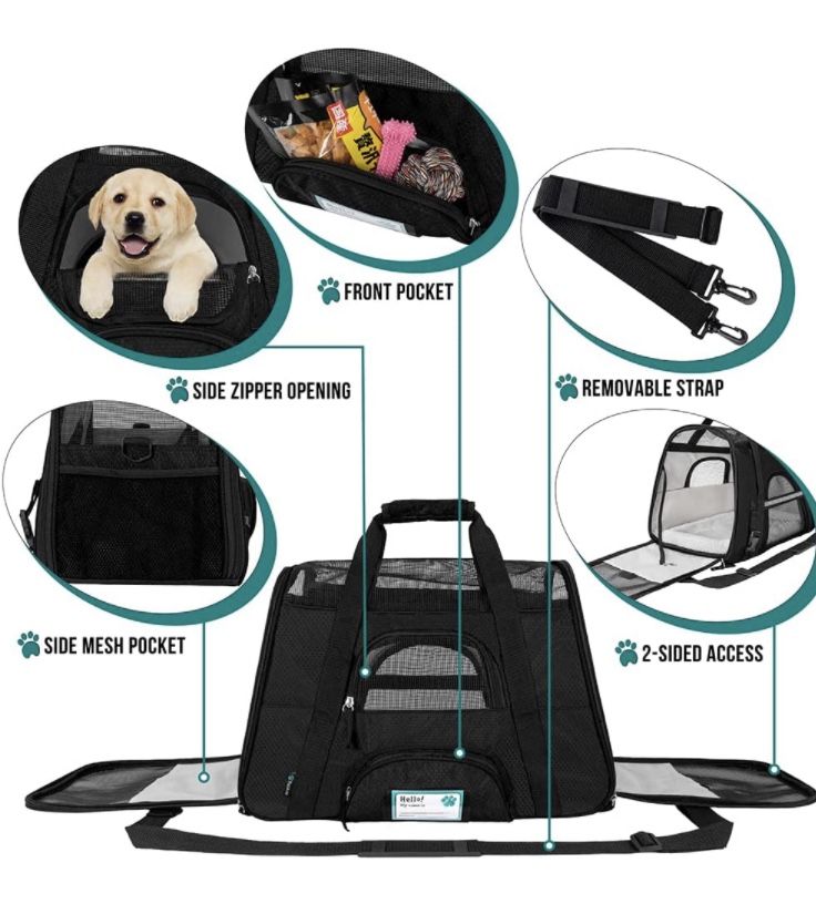 PetAmi Airline Approved Pet (Dog/Cat) Carrier With Water Bowl Brand New for Sale in Las Vegas