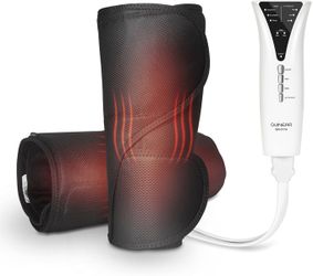 QUINEAR Leg Massager with Heat and Air Compression, Calf Massager with 3 Modes 3 Intensities 2 Heating for Circulation and Pain Relief