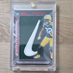Panini Black 2025 Sizeable Rookie Memorabilia Matthew Golden Packers Ruby /25