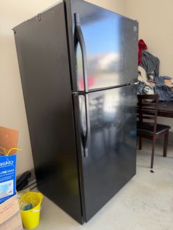 Black Top-Freezer Refrigerator