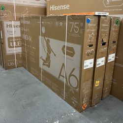 75” Hisense A6 Series 4K Smart Tv