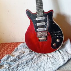 Brian May Guitar Guitarist Of Queen Band Authentic 