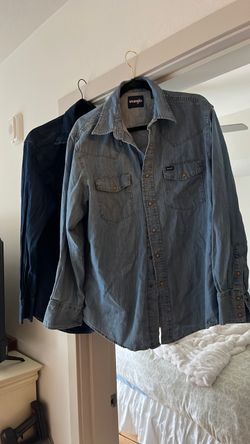 Wrangler Denim Western Snap Shirt
