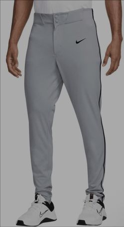 Brand New Nike Grey with Black Piping 
Baseball Pants Long
Men Size Medium