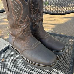 Cody James MUSTANG SADDLE WATERPROOF WESTERN WORK BOOTS - SOFT TOE