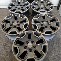 Jeep Wrangler Rubicon 17" Factory OEM Wheels/Rims- Set Of 5- GREAT Condition!