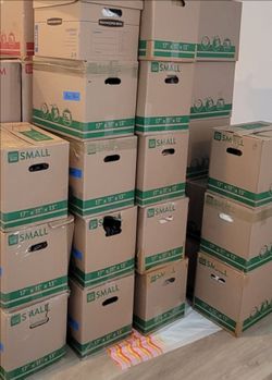 Last week, used cardboard boxes for sale.