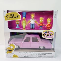 The Simpsons Family Sedan 2.5” Figure Set Jakks Pacific 2025 NEW