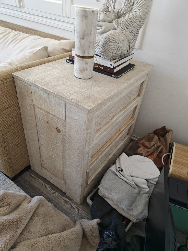 Coastal Dresser Or Entry Table Or End Table Three Drawers