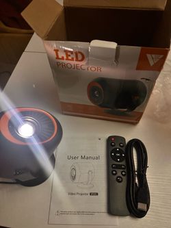 Mini Projector with WiFi and Bluetooth, Portable Projector Native 1080P Support 4k