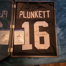 Jim Plunkett Autograph Jearsy 