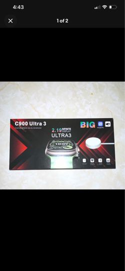 C900 Ultra 3 Smart Watch Display iOS/Android
