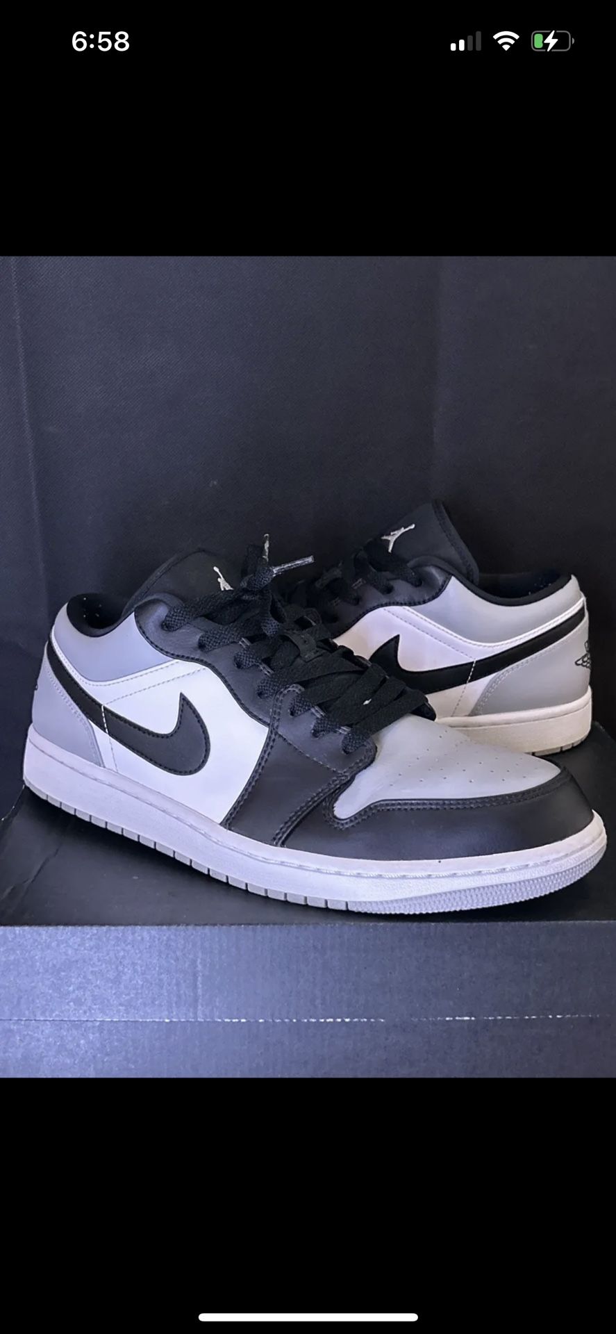 Size 11.5 - Jordan 1 Low Shadow Toe