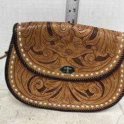 80s vintage satchel bag Hand Bags One Of A Kind Genuine Leather 8*10 #P