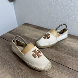 Tory Burch Poppy Espadrilles Flats Shoes Women's Size 8