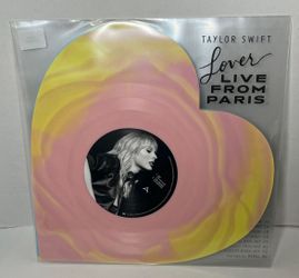 Taylor Swift Lover (Live From Paris) Heart Shaped Vinyl New