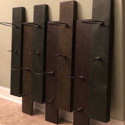 7 bottle wall mounted wine rack