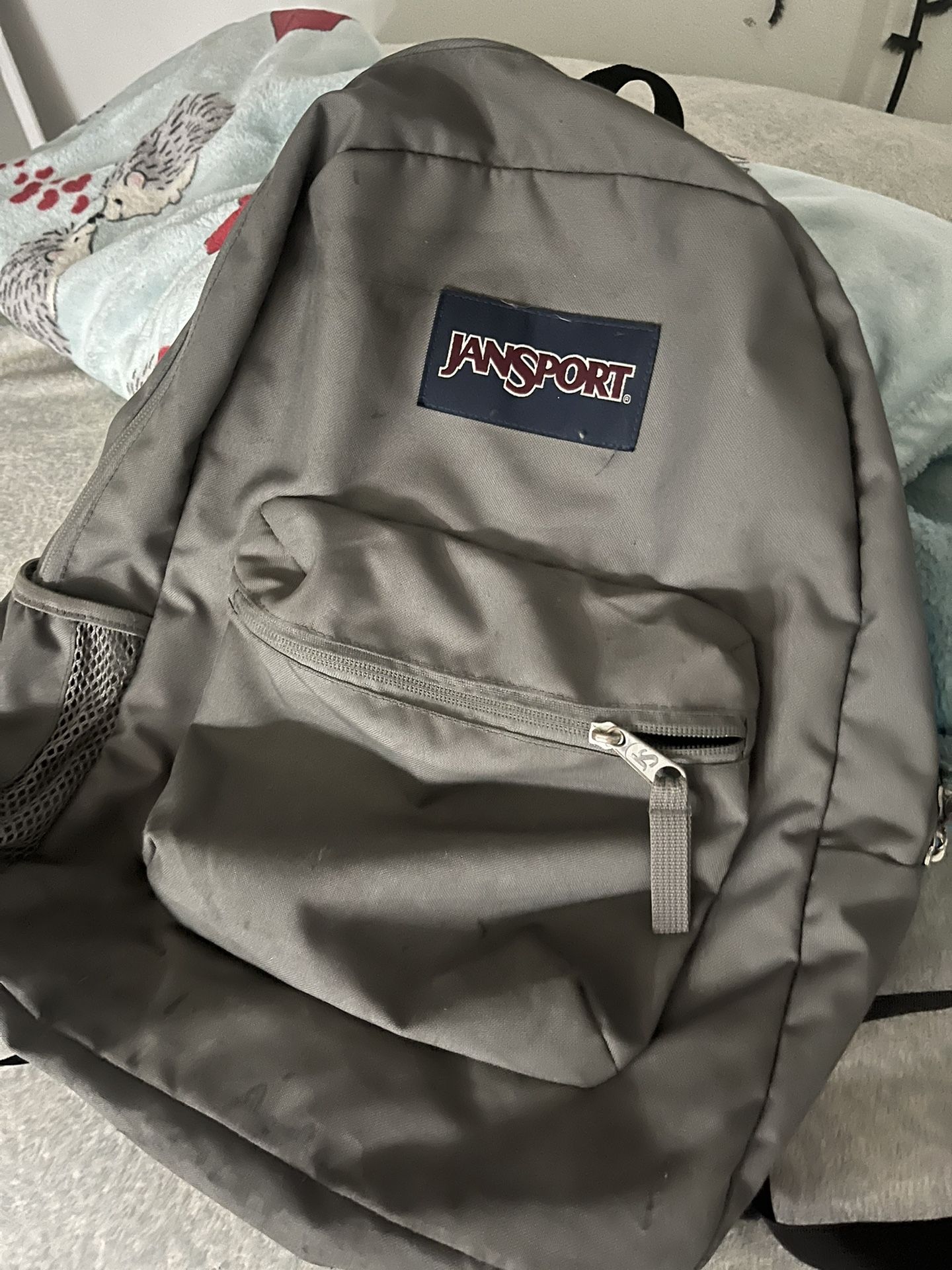 Grey Jansport backpack 