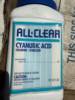 🔵 ALL CLEAR Cyanuric Acid – Chlorine Stabilizer – 5 lbs