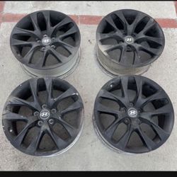 4 - 18x8 5x114.3 5x4.5 Stock Hyundai Tiburon Sonata Elantra Nissan 350z 370z Maxima G35 G37 Altima Civic Accord Wheels Rims !!!!