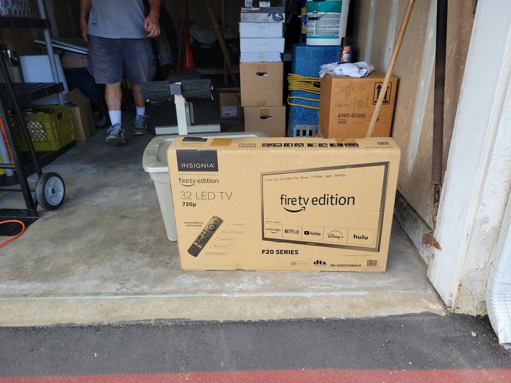 New In Box FIRE TV edition 32" LED TV With Remote