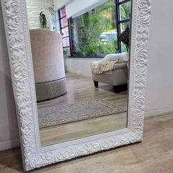 antique wooden mirror