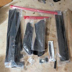 Universal Side Skirt Body Kit with Front Lip and Extensions - New