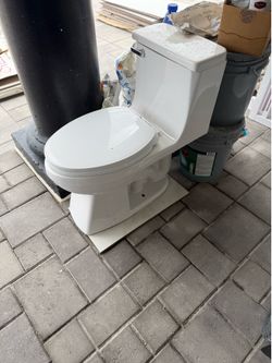 White toilet