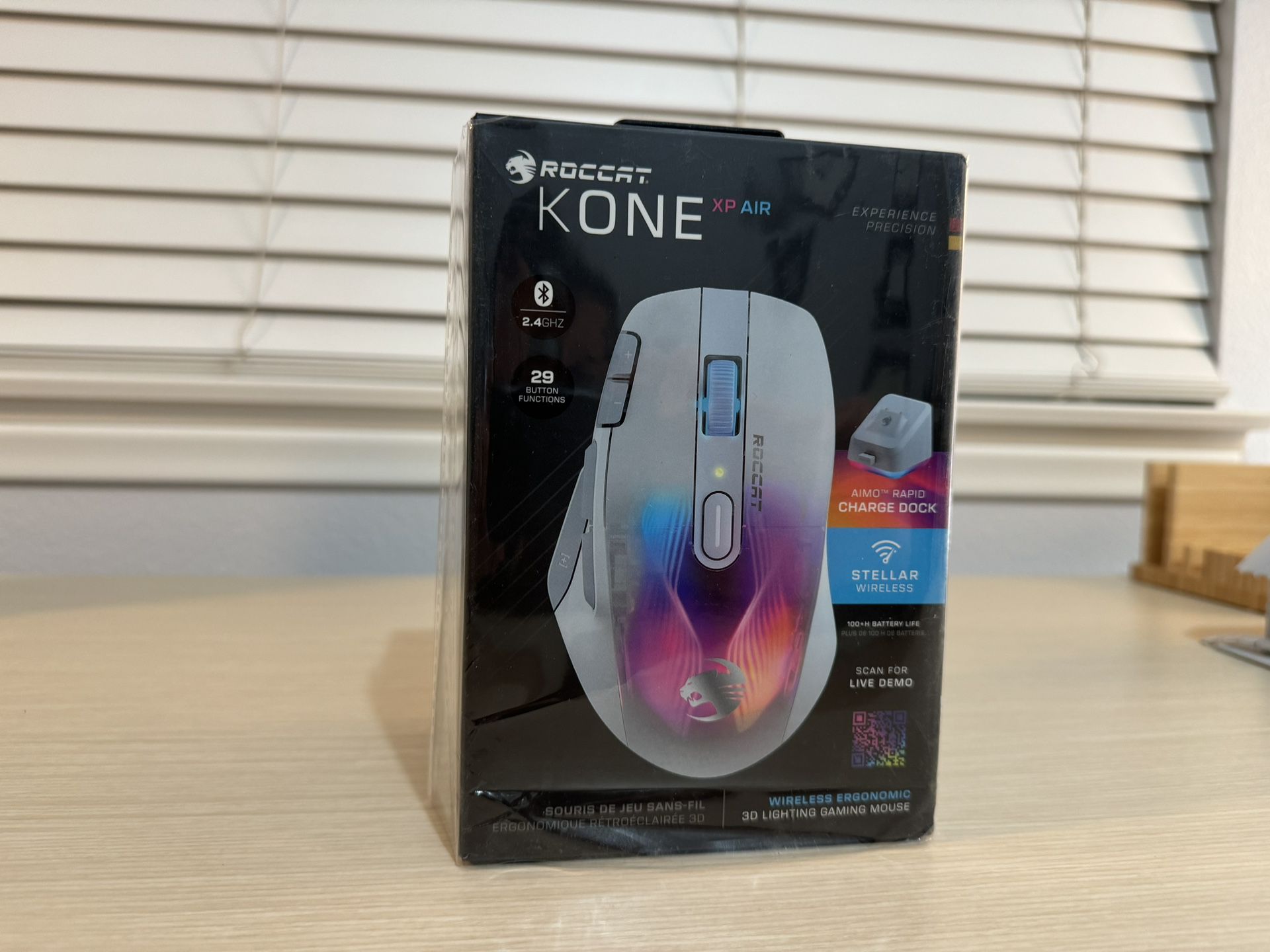 ROCCAT Kone XP Air Wireless Gaming Mouse - White