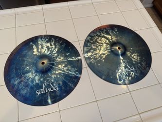 14” Saluda Prototype Thin Electrified Hihat Cymbals - 2025 Model - 700g/700g