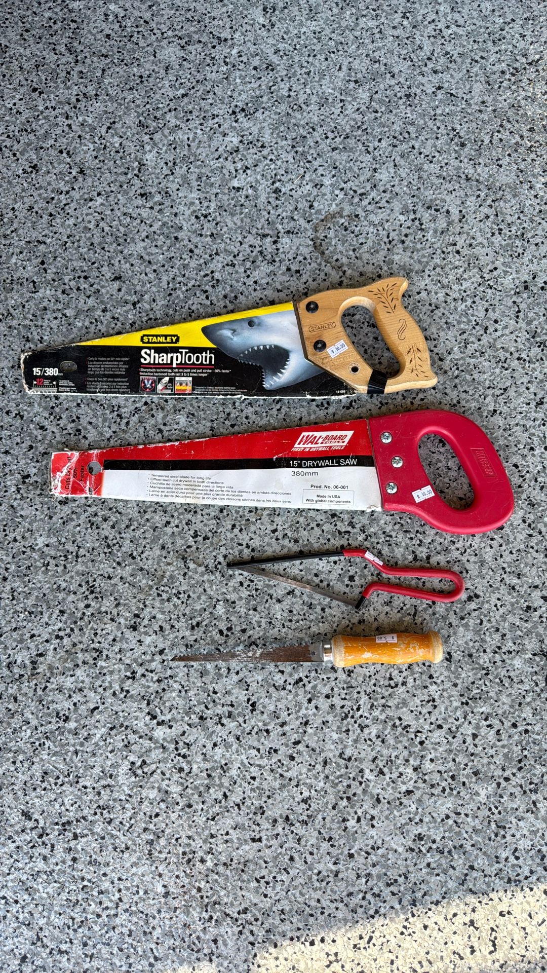 Hand Saws Different Sizes
