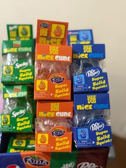 Nee Doh Nice Cube Soda Brand Squish Toys Lot