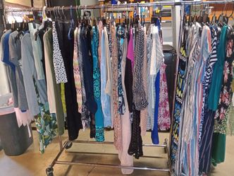 $25 for all women's summer clothes different sizes ready for pickup hangers not included 🌞