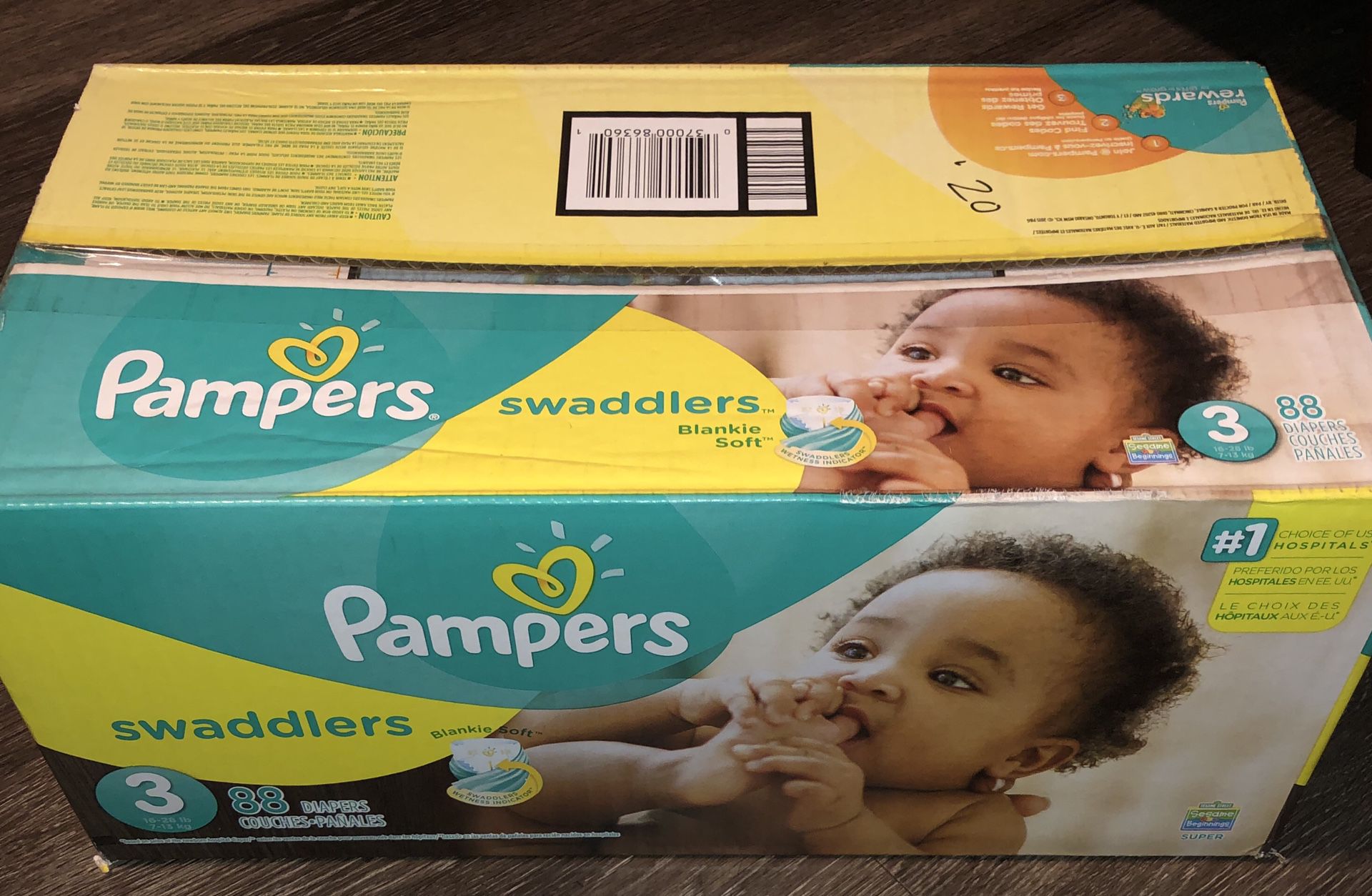 Pampers swaddlers (size 3)