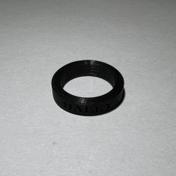Custom 3D Printed Engraved Plastic Rings