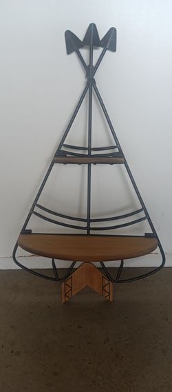 Teepee style or Arrowhead Wallshelf
