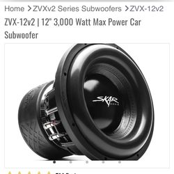 12”inch Skar Sub
