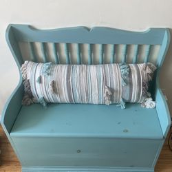 Beautiful Hand Painted Bench Like New! Nautical/Nursery/Porch