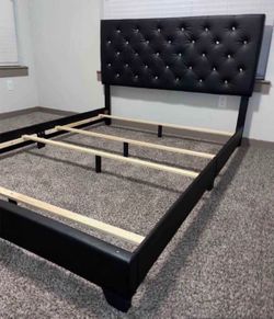 (NEW IN BOX) Black Bed Frame Full & Queen Size