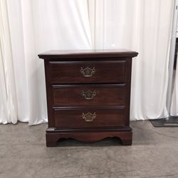 American Drew Cherry Grove Traditional Dark Wood 2-Drawer Nightstand