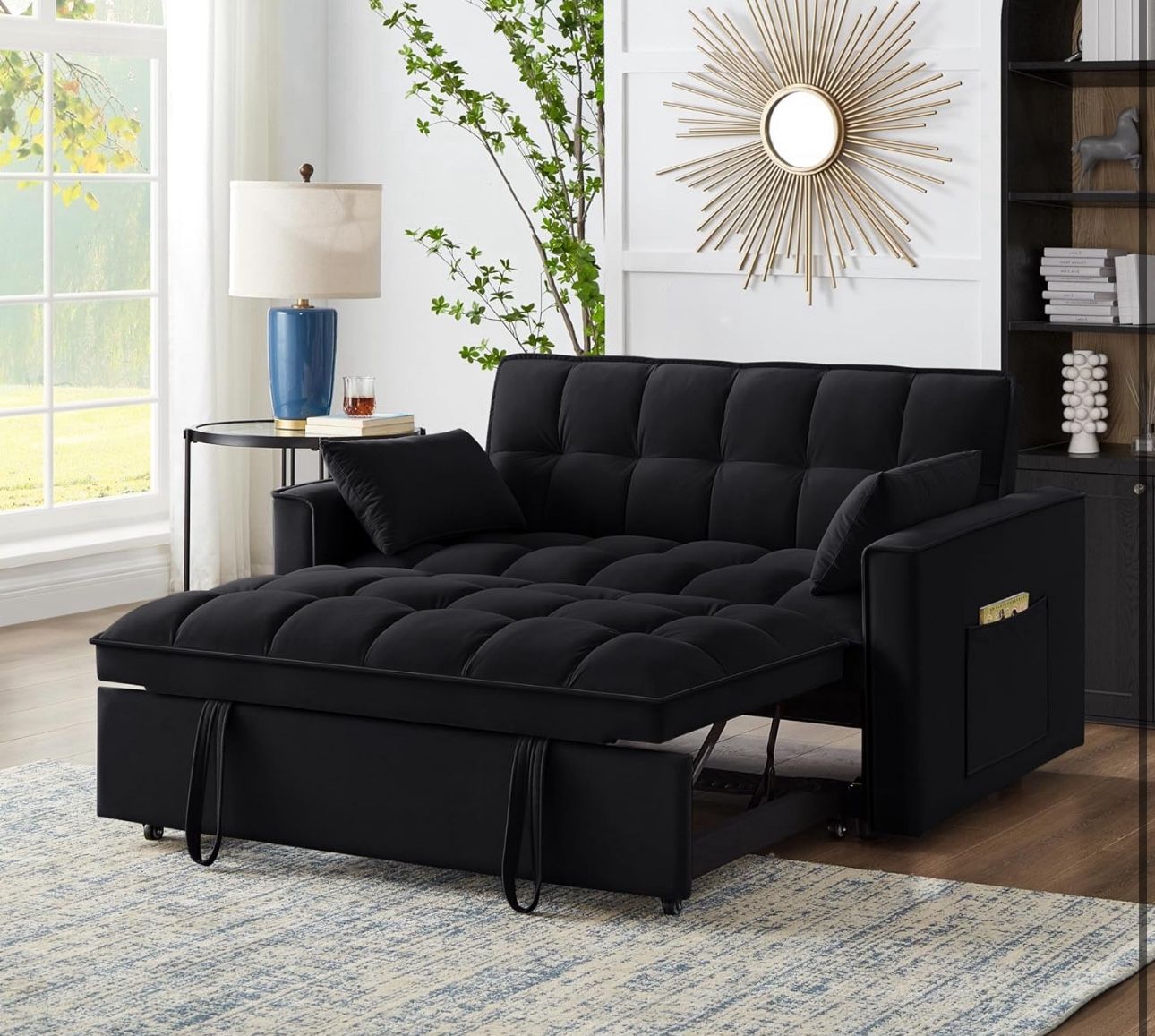 3 in 1 Convertible Sleeper Sofa Bed 
